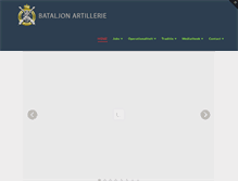 Tablet Screenshot of bataljonartillerie.be